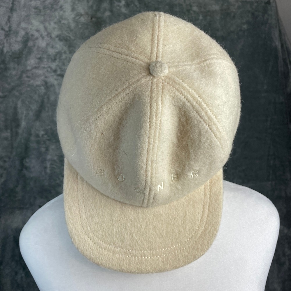 Bogner‎ Wool Trapper Cap Hat Men Large Ivory Convertible Ear Neck Flaps Gorpcore
